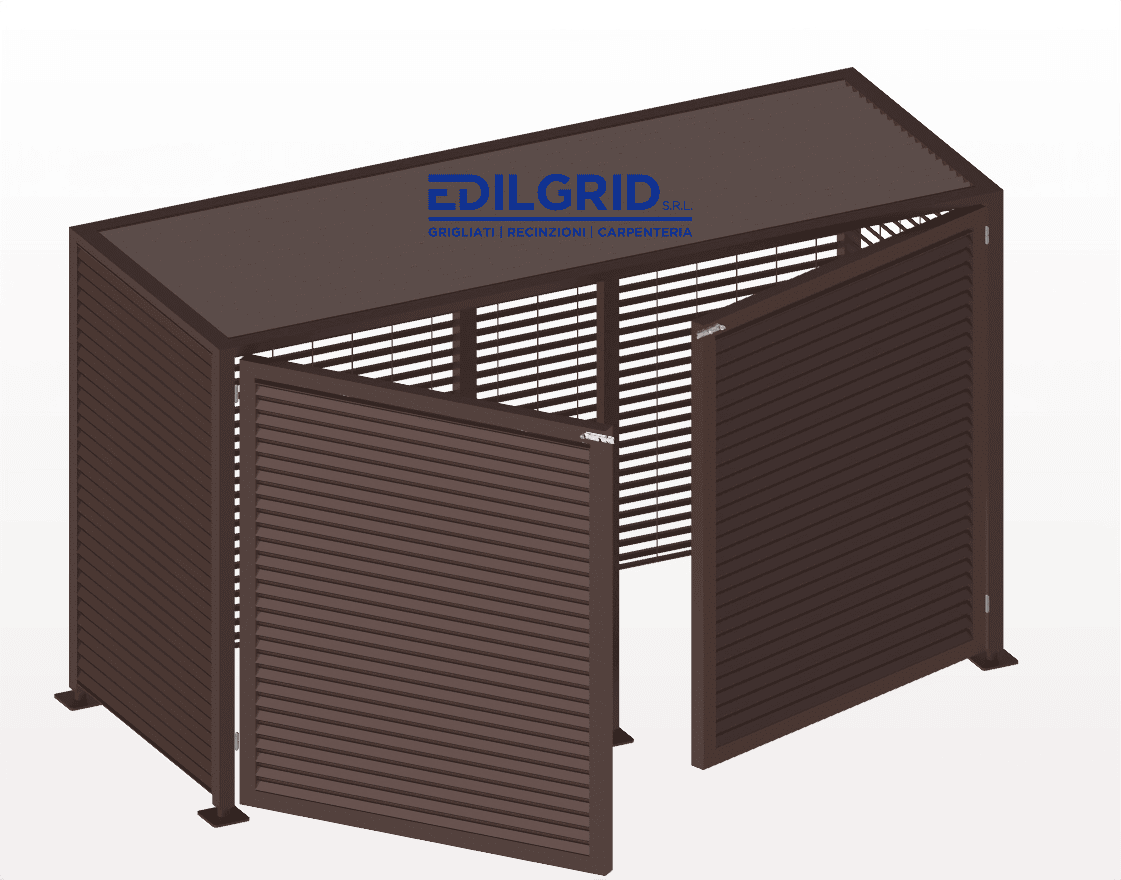 Box Copribidoni con Grigliato Oscurante a Rimini: Recinzioni Oscuranti Frangivista by Edilgrid